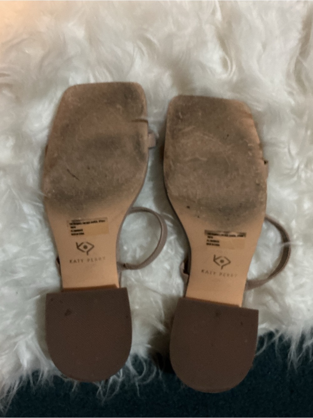Katy Perry Collections Nude Sculptural Heel Sandals - Taupe/Nude - Picture 5 of 5